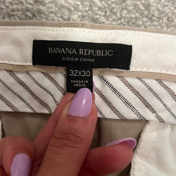 Banana Republic Aiden Chino Khaki Pants 32x29 - Picture 8 of 14